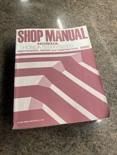Honda S2000 Factory Shop Manual
