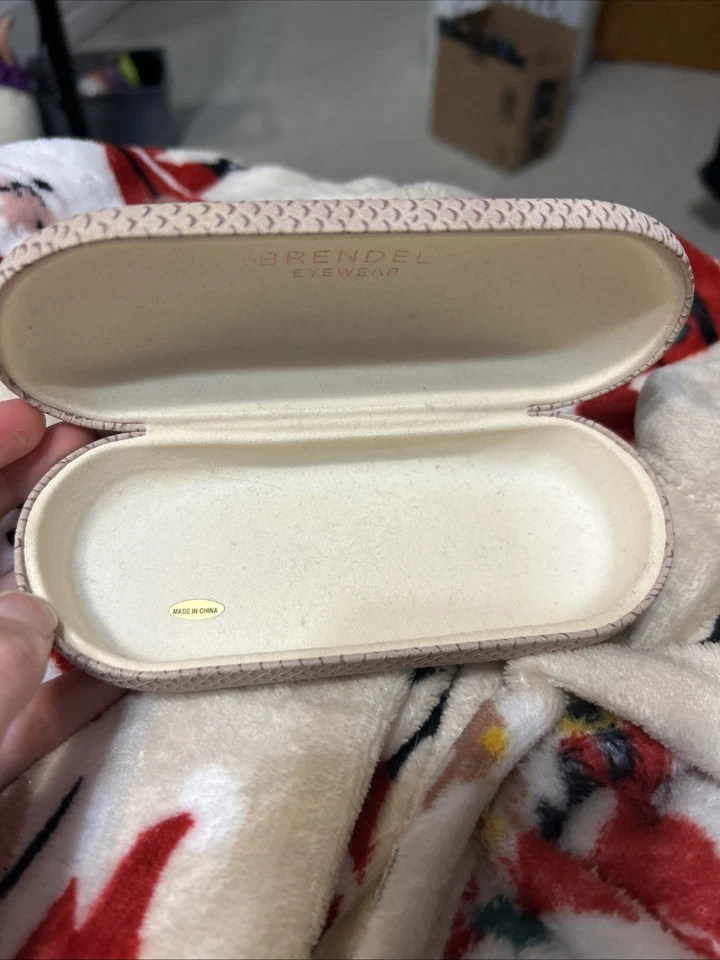 Estuche para gafas Brendel con bisagra púrpura protección para gafas portátil Foto 3 de 3