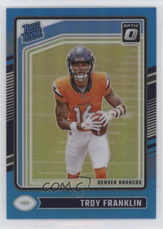 2024 Panini Donruss Optic Rated Rookie Aqua Prizm /299 Troy Franklin #294 p0i