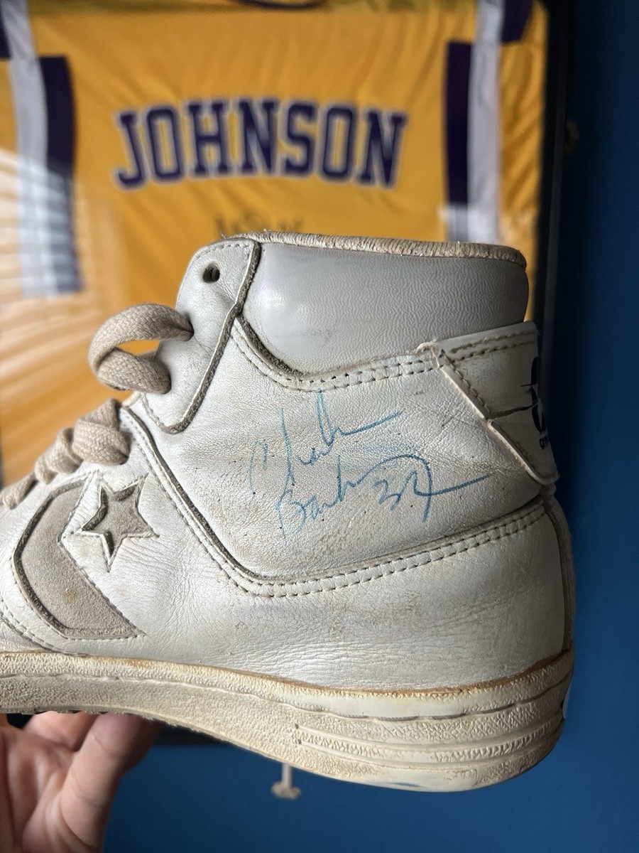 Jsa Charles Barkley Signed Converse Shoe All Star W/ Full Jsa