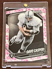 2025 Prizm Black Dave Casper Cherry Blossom Short Print #108 #d 14/20 Raiders