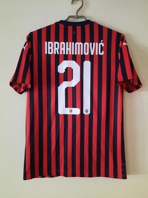 Zlatan Ibrahimovic Maglia Milan 2020 Milan Home Football Shirt