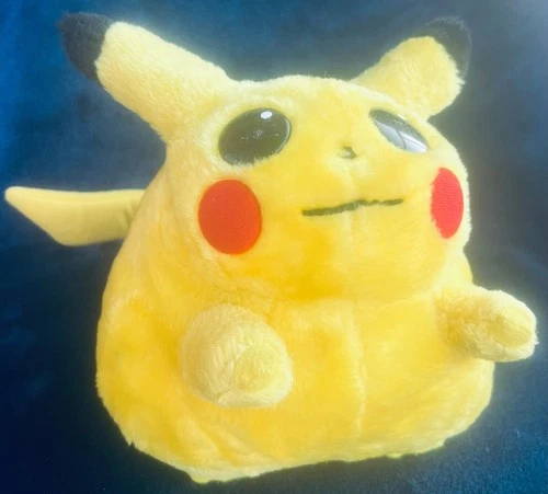 Pokemon Vintage Fat Pikachu Play-By-Play Plush 1999 8" Nintendo Stuffed Toy RARE