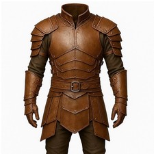 Medieval Leather Armor Suit Larp Cosplay armor Set Leather Knight Viking Armor