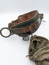 Rare Bell Systems Leather Utility Safety Belt 1985 Size 22RT Vintage Collectable