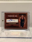 Allen Iverson Auto 1/2 🔥 Leaf Tough As Leather SSP RARE HOF 🔥