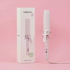 VODANA Glam Wave Curling Iron 40mm Powder Pink Hair Styler Professional Beauty