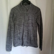 Avalanche Gray Full Zip Lightweight Athletic Jacket Zip Pockets Women's Size L