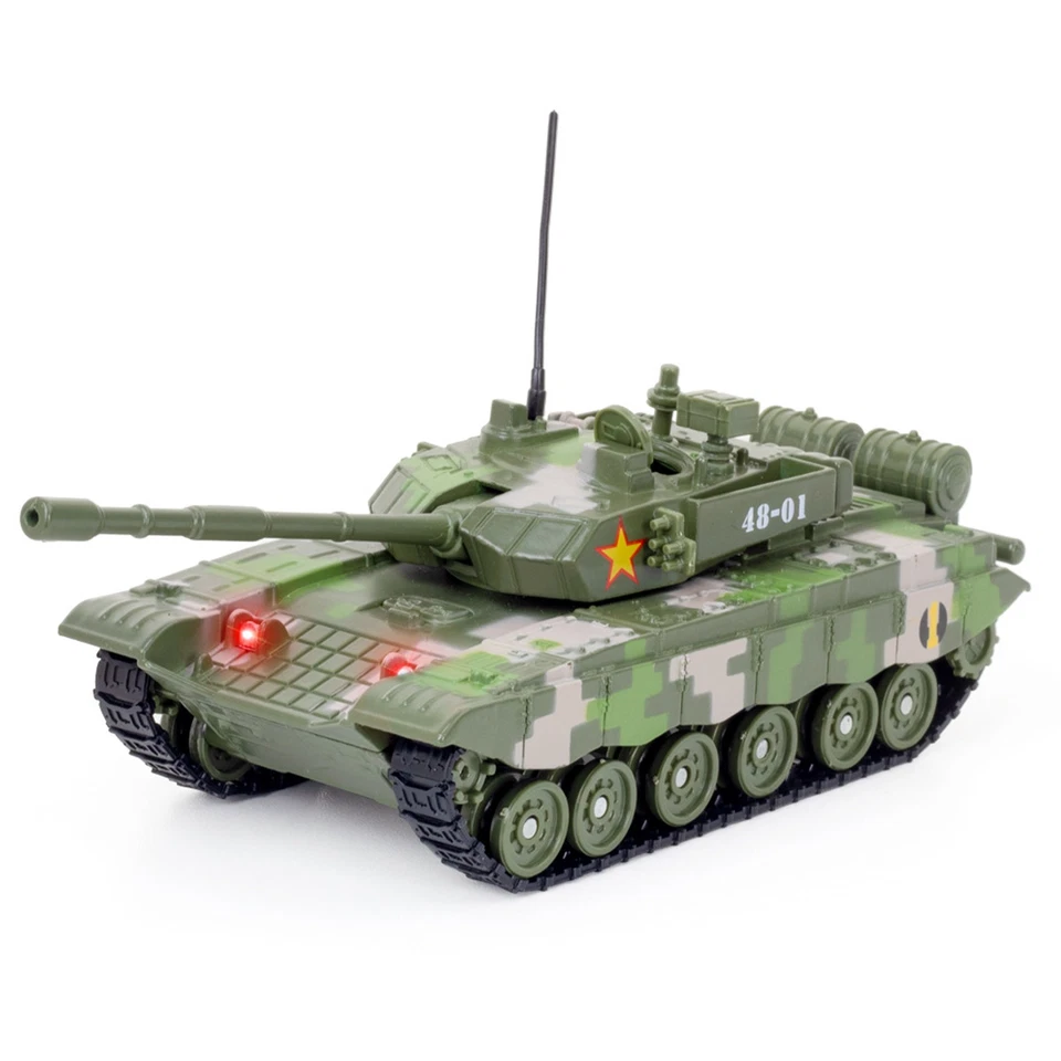 Tanque 1:48 M1A2 som e luz militar 99B estação principal Battle Leopard 2 blindado G - Imagem 4 de 4