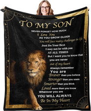 Birthday Gifts for Son Gifts from Mom Dad to My Son Adult Blanket