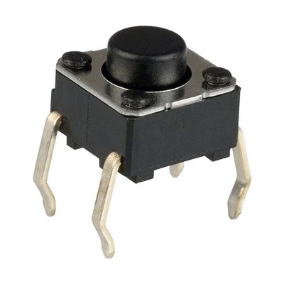 5 x 6x6x5mm Momentary Tactile Push Button Switch 4-Pin Through-Hole PCB Arduino