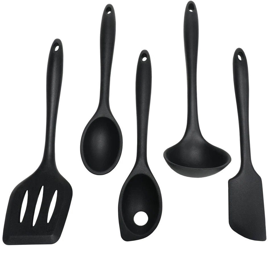 Chef Craft 5 Piece Premium Silicone Kitchen Tool and Utensil Set - 11 Colors - Image 3 of 4