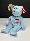 New Listing2003 Vintage Ty Beanie Baby - MARCH the Birthday Bear - Blue Plush Toy WITH TAG