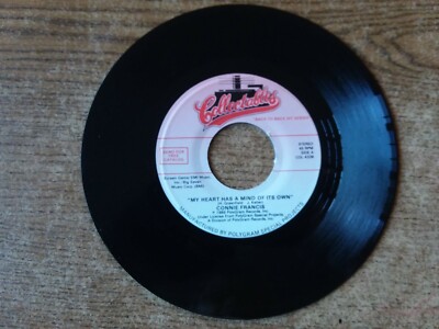 1986 MINT-EXC+Connie Francis-My Heart Has A Mind Of Its Own / Frankie 4209 45