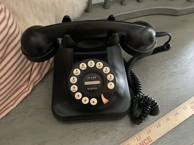 VTG Black Style Retro Grand Phone Landline PF Products Flash Redial LW 178381