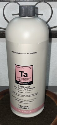 Tweakd Nature Big Wig Volumaker Root Boost Tulipia Angelique Shampoo 33.8  ~ NEW