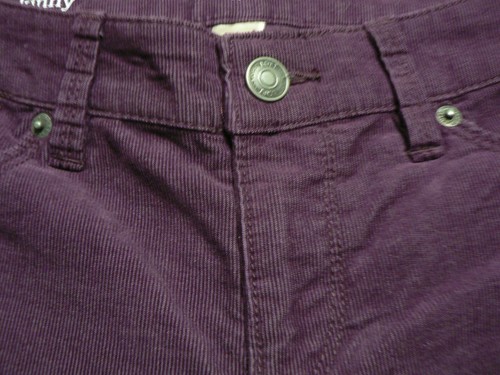 ANN TAYLOR LOFT MODERN SKINNY TAGLIA 2 (29x31) CORDE BORDEAUX - VITA BASSA - STRETCH - EUC - Foto 4 di 11