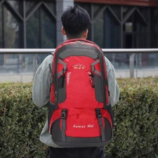 60L Waterproof Hiking Camping Backpack Outdoor Travel Men Women Rucksack Bag