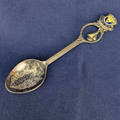 Bognor Regis England Vintage Souvenir Spoon Collectible Hanging Sailboat WAPW
