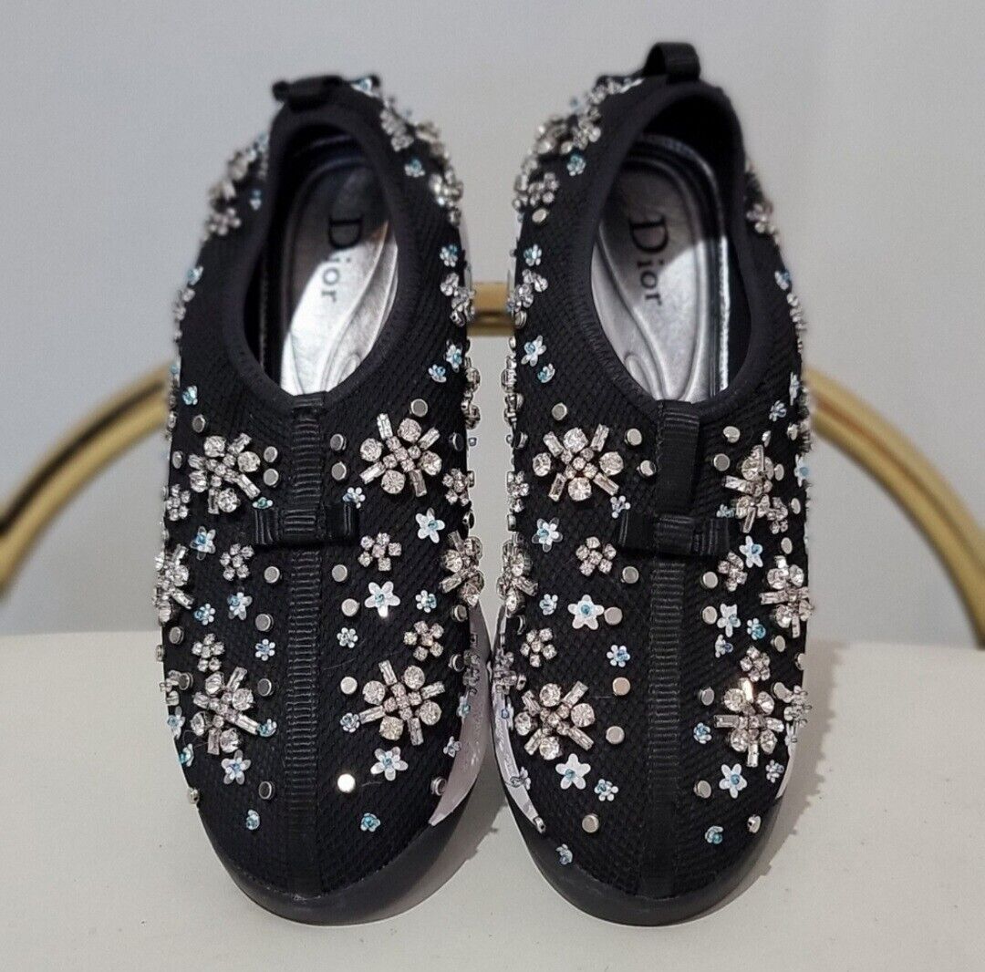 Christian Dior Fusion Rhinestones Sneakers Black US 7 | eBay Christian Dior Fusion Rhinestones Sneakers Black US 7 | eBay