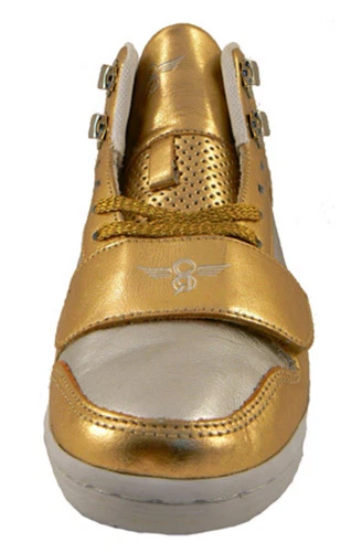 Creative Recreation Mujer Dorado Plata Cesario Hi Top Gimnasio Zapatos Tenis 6 EE. UU. NUEVO EN CAJA Foto 3 de 4