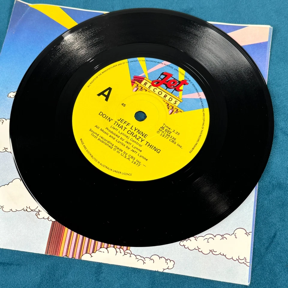 JEFF LYNNE / ELECTRIC LIGHT ORCHESTRA DOIN' THAT CRAZY THING NM 7" VINYL SINGLE - Image 3 of 4