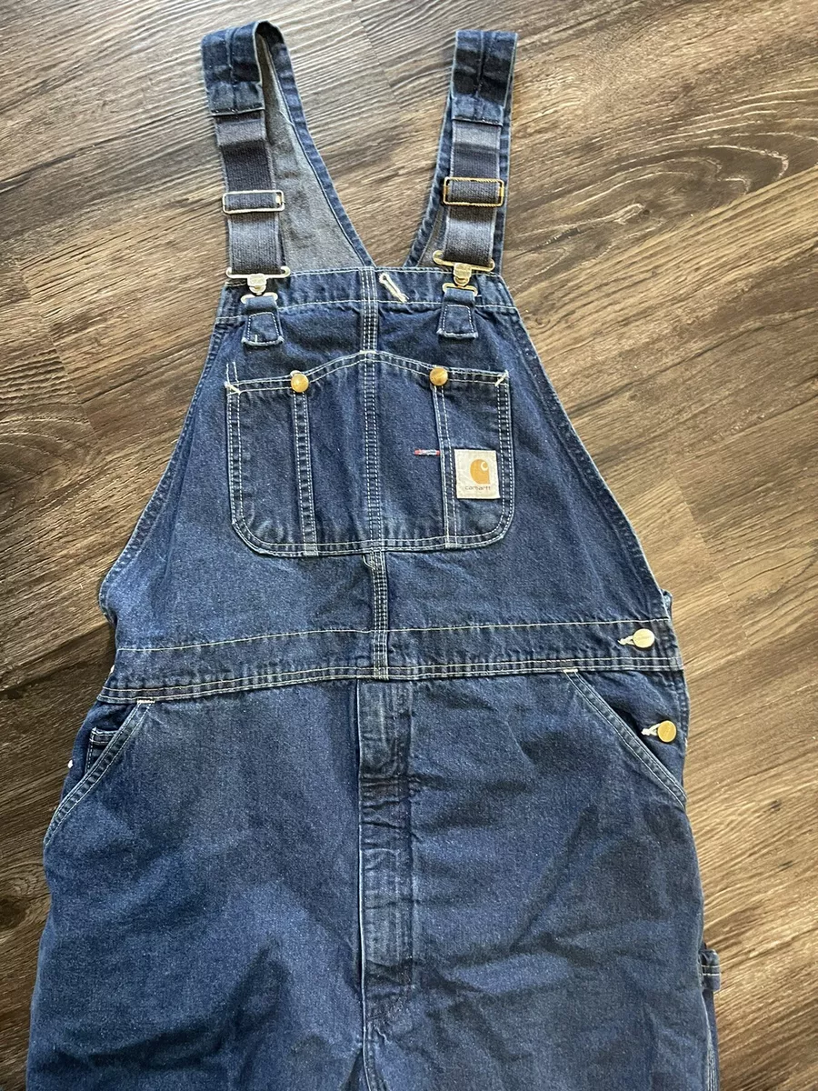 Carhartt Men's Washed Denim Bib Overall-Unlined