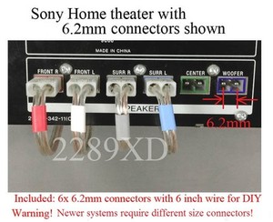 sony home theatre 5.1 speaker connectors