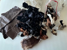 Konvolut Fellreste Fell Fellstücke Echtfell gemischt