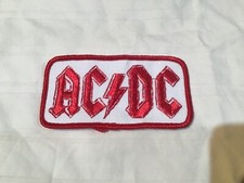 Vintage AC/DC Rock  Roll Band Embroidered Patch OG NOS NEW for a Jacket Hat Bag