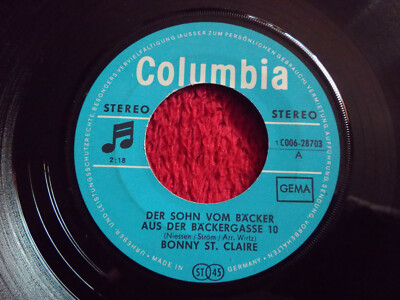 Bonny St. Claire - Der Sohn vom Bäcker aus.. / Rauchen im Wald ist...Columbia 45