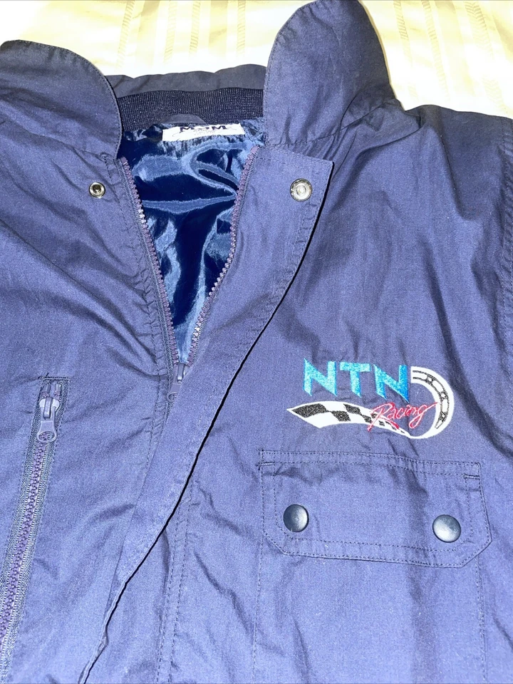 Vintage NTN Racing Hood Jacket - Size XXL Lightweight Nylon Jacket Used Pockets - Image 2 of 4