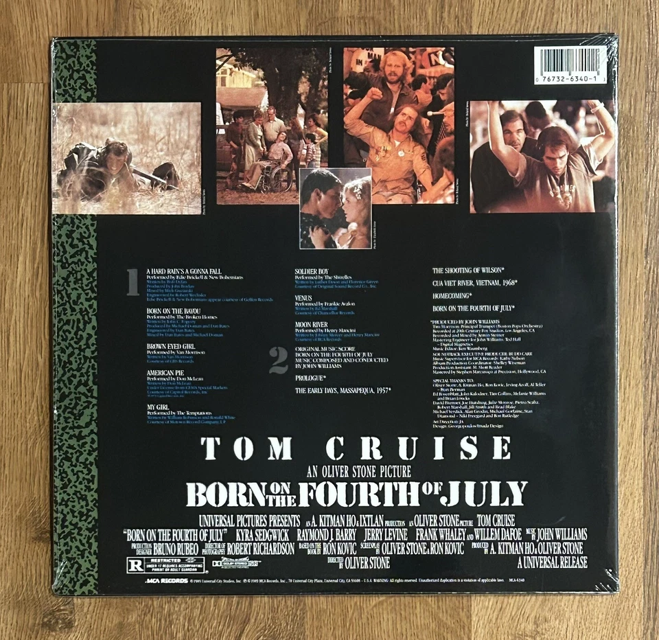 Born On the Fourth of July movie soundtrack vinyl LP record Sealed New 4th Foto 2 de 2