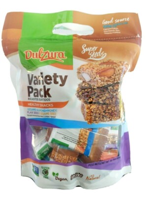 1 BAG-16.75oz Dulzura Sesame seed assorted snacks VARIETY PACK Vegan Ajonjoli