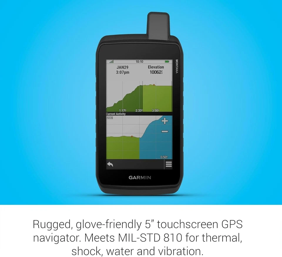 Garmin Montana 710 Series Rugged GPS Touchscreen Navigator with inReach Options - Image 3 of 4