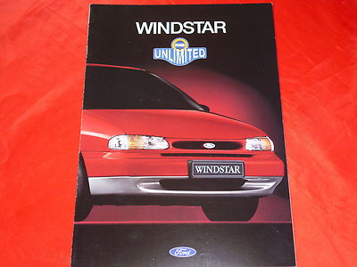 FORD Windstar 3.0 V6 Prospekt Brochure Depliant + Preisliste Pricelist von 1995