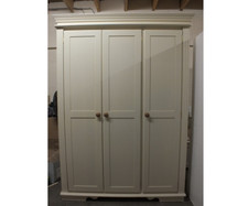 REGENCY ALL PAINTED TRIPLE LADIES WARDROBE BESPOKE SIZES COLOURS HAND MADE IVORY