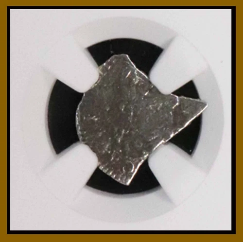Mexico 1/2 Real Silver Coin, 1772-1783 El Cazador Shipwreck Genuine NGC -127