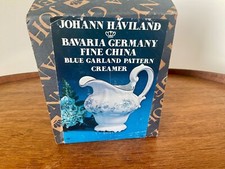 Johann Haviland BLUE GARLAND Creamer ~ Bavaria ~ MINT Condition NEW IN BOX