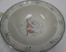 Vintage International China Marmalade Geese Vegetable Serving Bowl Approx 9"