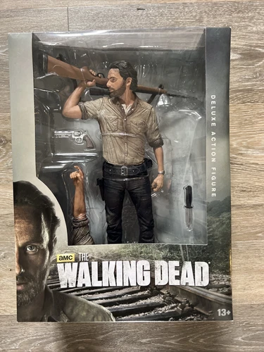 RICK GRIMES MCFARLANE WALKING DEAD  DELUXE ACTION FIGURE 10 INCHES