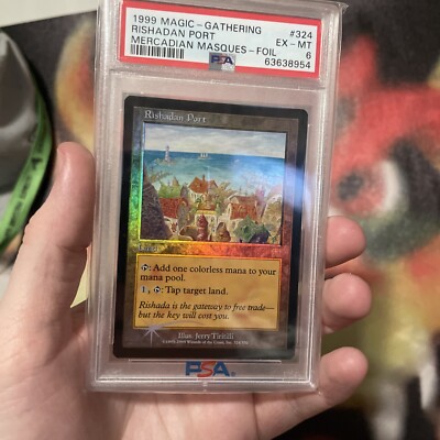 FOIL RISHADAN PORT LP - Mercadian Masques GRADED PSA 6 EX - MT