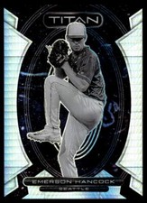 2023 Panini Chronicles #12 Emerson Hancock Titan Hyper #/75