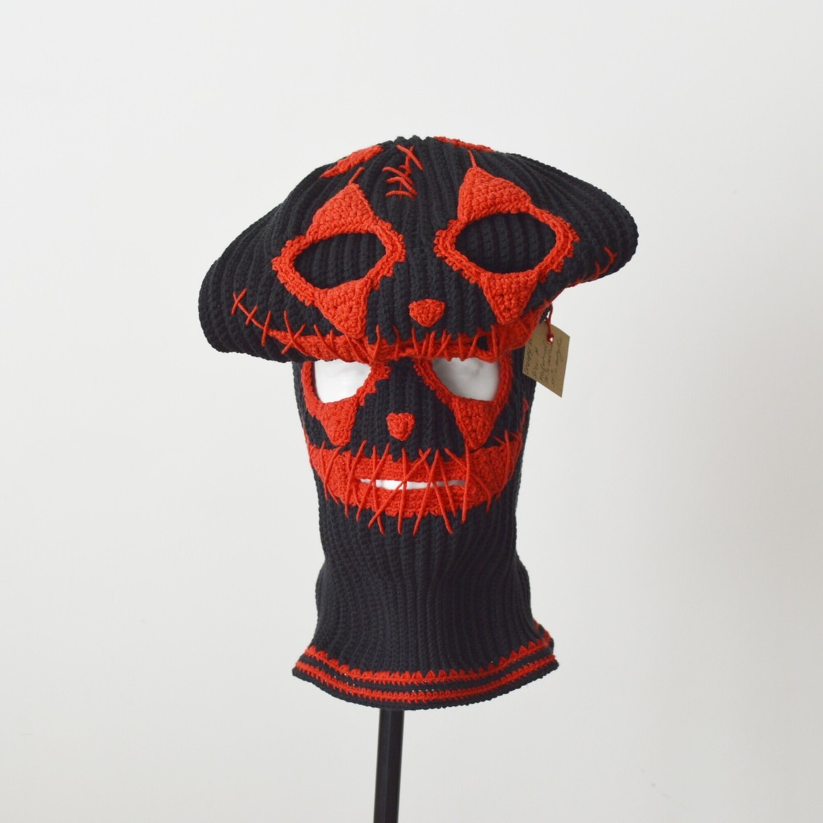 Custom creepy ghost balaclava Baddie gangsta 3 hole ski mask Clown
