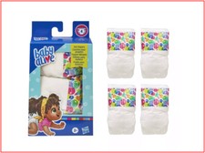 Baby Alive DOLL DIAPER Refill Set - 4 Disposable Baby Doll Diapers NEW