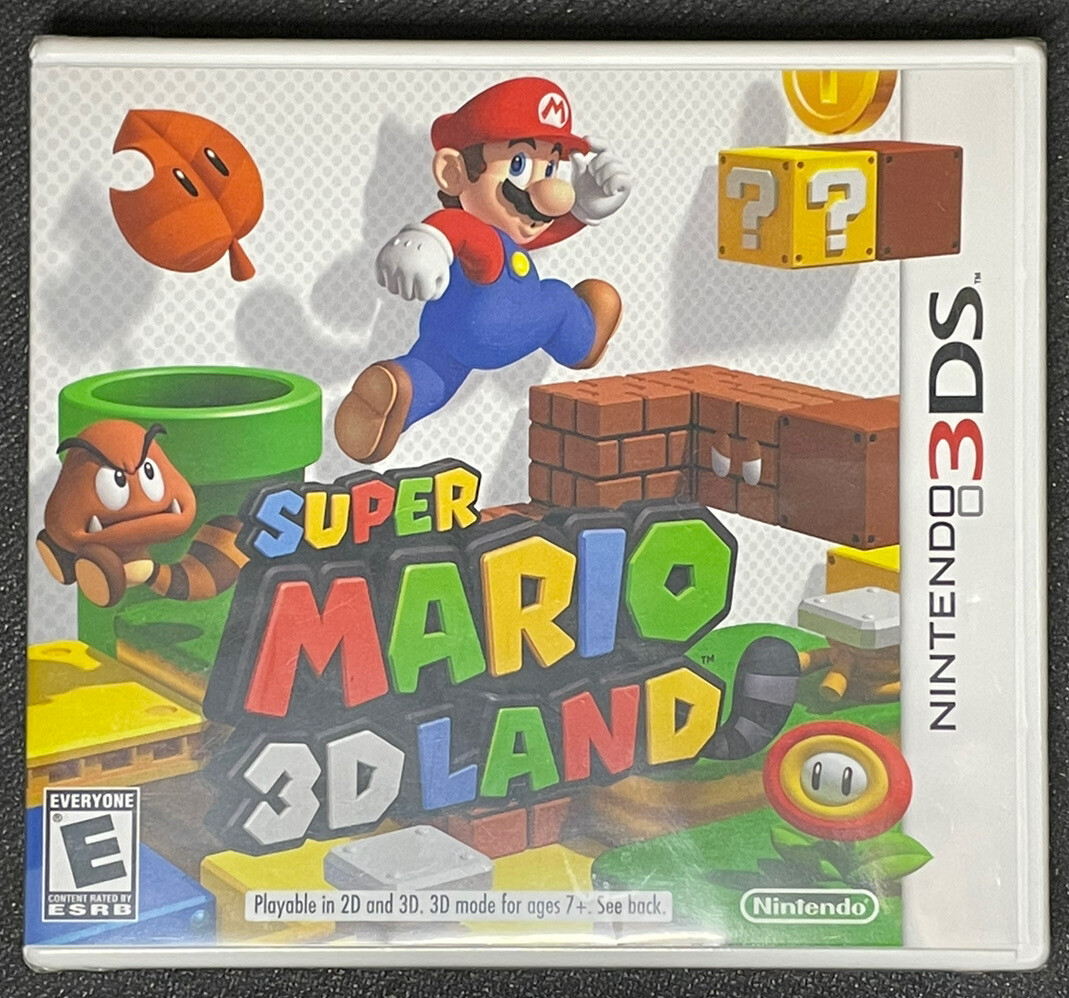 Super Mario 3D Land Nintendo 3DS Original First Print White Case