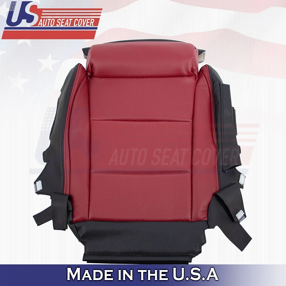 Cubierta de asiento de cuero roja para parte inferior del conductor Lexus GS350 F-Sport 2017 2018 2019 2020 Foto 2 de 4