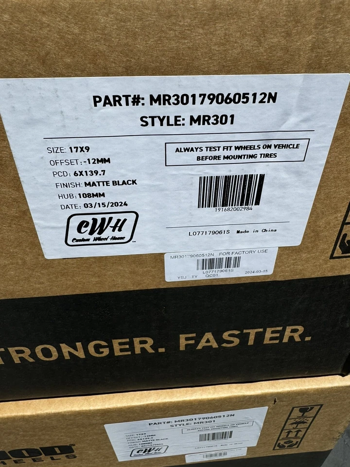 (Juego de 4) Llantas Method MR301 The Standard 17x9 6x5.5" -12mm Negro Mate Foto 2 de 4