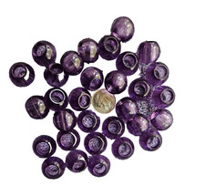 60 PAKPURPLE ACRYLIC HARD PLASTIC BEADS 1/2" DIY BIRD PARROT TOY PART CRAFTS