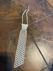 VINTAGE FAUX PEARL NECKTIE NECKLACE White Beaded Tie Choker Costume Jewelry
